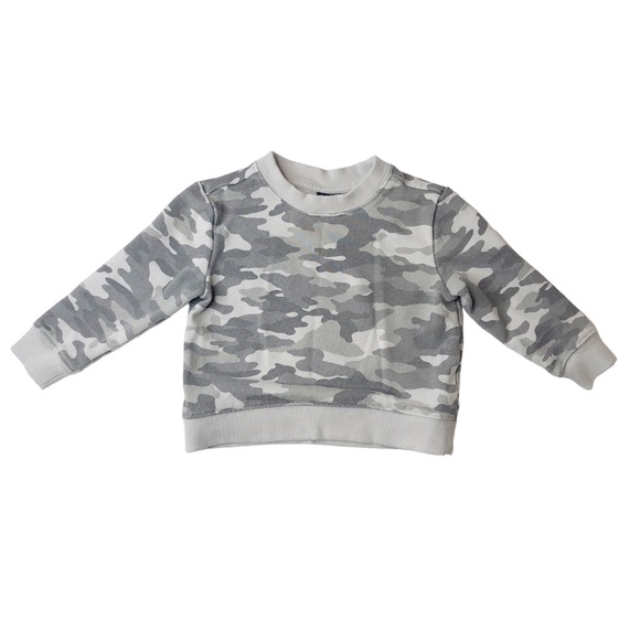 Janie and Jack Other - Janie And Jack Long Sleeve Gray Camo Sweatshirt size 18 to 24 months